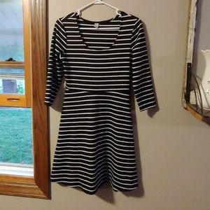 Old navy black and white stripped dress.